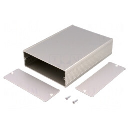Carcasă aluminiu gri TUF 120x160x42mm | Electronic-mag.ro | Componente Electronice