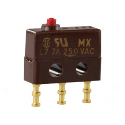 Microîntrerupător SNAP ACTION 7A 250VAC SPDT fără manetă | Electronic-mag.ro | Componente Electronice