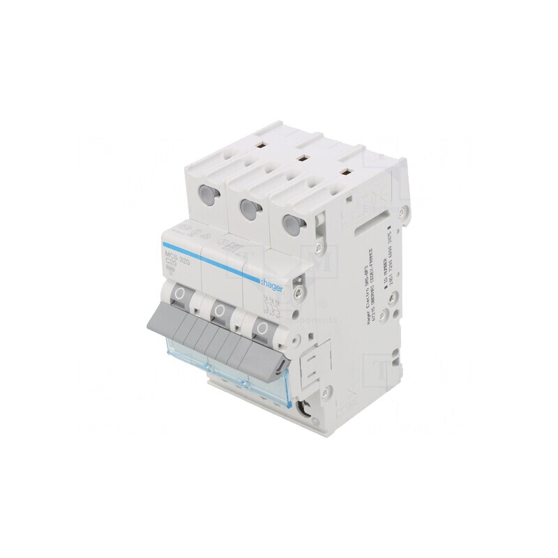 Întrerupător de Supracurent 20A 3P 6kA 230/400VAC | Electronic-mag.ro | Componente Electronice
