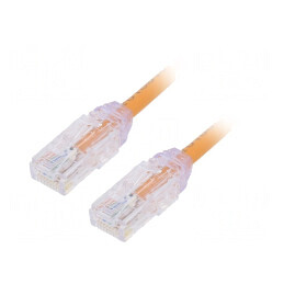 Patch Cord UTP Cat6a 5m Portocaliu | Electronic-mag.ro | Componente Electronice