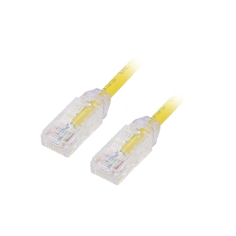 Patch cord UTP Cat6a LSZH Galben 5m 28AWG | Electronic-mag.ro | Componente Electronice Patch cord UTP Cat6a LSZH Galben 5m 28AWG | Electronic-mag.ro | Componente Electronice