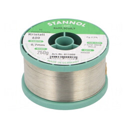 Sârmă de Lipit fără Plumb 0,7mm 250g | Electronic-mag.ro | Componente Electronice