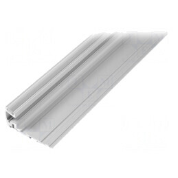 Profil Aluminiu Anodizat 1m pentru Module LED Mat în Trepte | Electronic-mag.ro | Componente Electronice