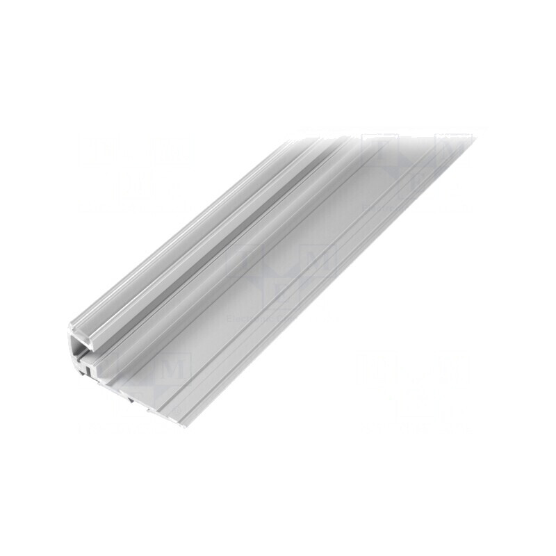 Profil Aluminiu Anodizat 1m pentru Module LED Mat în Trepte | Electronic-mag.ro | Componente Electronice