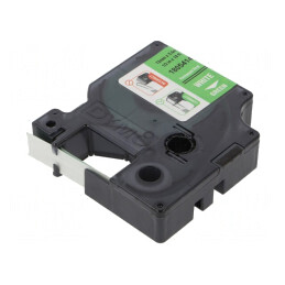 Bandă Verde 12mm x 5,5m - Text Alb | Electronic-mag.ro | Componente Electronice