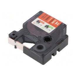 Bandă Etichetare 12mm x 5.5m Roșie/Albă | Electronic-mag.ro | Componente Electronice