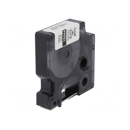 Bandă Albă 12mm x 5,5m cu Caracter Negru | Electronic-mag.ro | Componente Electronice