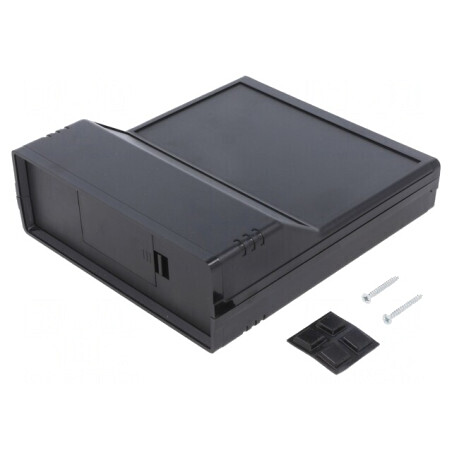 Carcasă desktop ABS neagră 154x173x54mm | Electronic-mag.ro | Componente Electronice