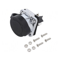 Conector Circular Soclu 28mm 3 Pini Aurit | Electronic-mag.ro | Componente Electronice