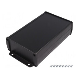 Carcasă universală cu lame de fixare TEKAM 106mm x 175mm | Electronic-mag.ro | Componente Electronice