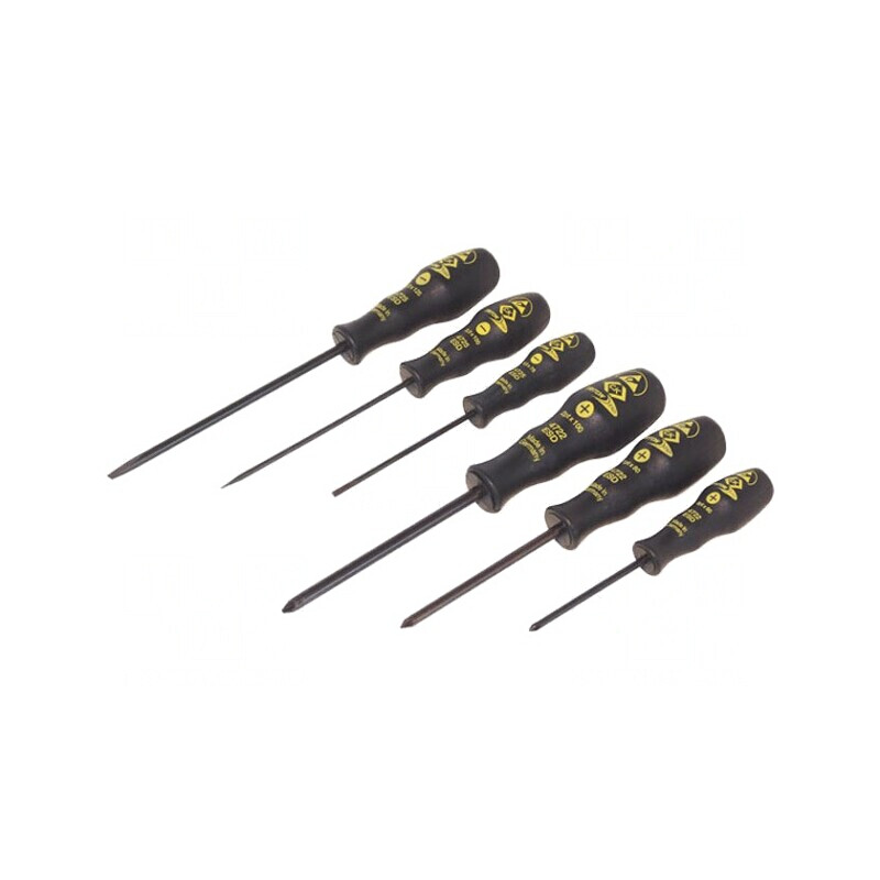 Set Șurubelnițe Phillips și Plate ESD - 6 Bucăți | Electronic-mag.ro | Componente Electronice