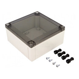 Carcasă Universală MNX Policarbonat 130x130x60mm | Electronic-mag.ro | Componente Electronice