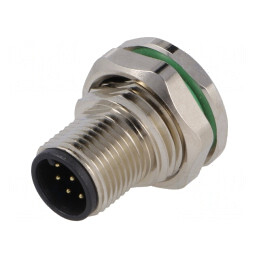 Soclu M12 PIN 8 tată DeviceNet CANopen THT IP67 30V | Electronic-mag.ro | Componente Electronice