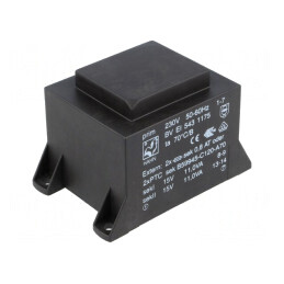 Transformator încapsulat 22VA 230V 15V PCB | Electronic-mag.ro | Componente Electronice