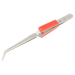 Pensetă 165mm Vârf Curbat cu Blocare Automată | Electronic-mag.ro | Componente Electronice