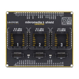 "Expander mikroBUS Shuttle x3 cu MIKROMEDIA 3 CAPACITIVE SHIELD" | Electronic-mag.ro | Componente Electronice