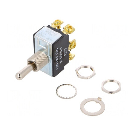 Comutator Basculant DPDT ON-OFF-ON 20A/125VAC | Electronic-mag.ro | Componente Electronice