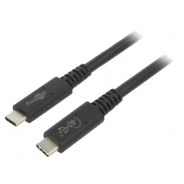 Cablu Thunderbolt 3 USB 4.0 USB-C 0.8m | Electronic-mag.ro | Componente Electronice