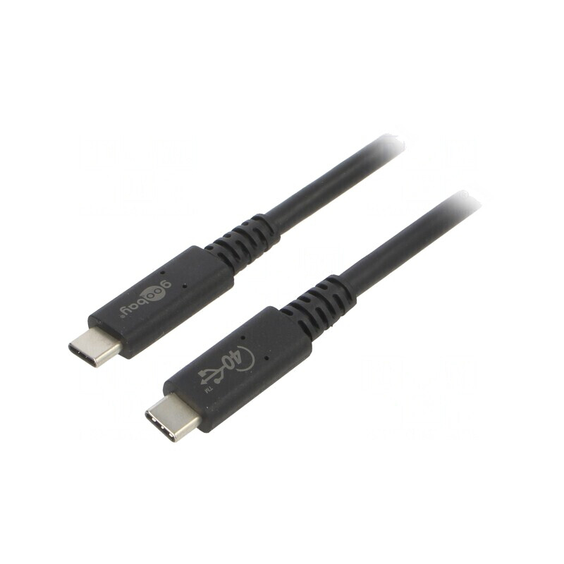 Cablu Thunderbolt 3 USB 4.0 USB-C 0.8m | Electronic-mag.ro | Componente Electronice
