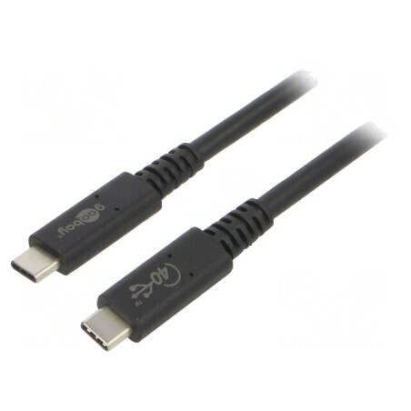 Cablu Thunderbolt 3 USB 4.0 USB-C 0.8m | Electronic-mag.ro | Componente Electronice