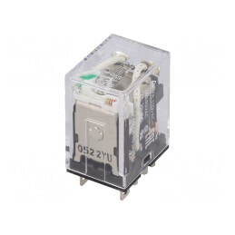 Releu Electromagnetic DPDT 24VDC 10A | Electronic-mag.ro | Componente Electronice