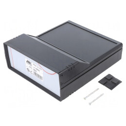 Carcasă Desktop Neagră ABS 154x173x61mm | Electronic-mag.ro | Componente Electronice