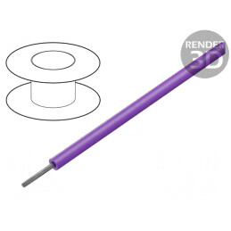 Cablu HookUp Wire litat Cu 22AWG PVC Violet 30,5m | Electronic-mag.ro | Componente Electronice