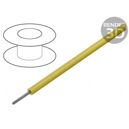 Cablu HookUp Wire PVC Galben 24AWG 600V 30.5m | Electronic-mag.ro | Componente Electronice