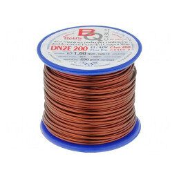 Sârmă bobină dublu emailată 1mm 0,25kg Cu 65-200°C | Electronic-mag.ro | Componente Electronice