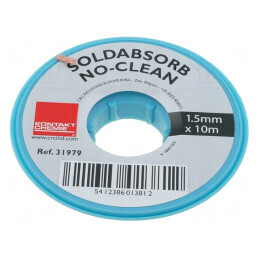 Bandă de dezlipit fără halogenuri cu colofoniu 1,5mm x 10m | Electronic-mag.ro | Componente Electronice