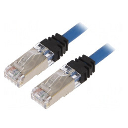 Patch Cord S/FTP Albastru 3m LSZH 10Gig 6a | Electronic-mag.ro | Componente Electronice