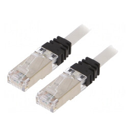 Patch Cord S/FTP TX6A 10Gig LSZH Gri 3m 26AWG | Electronic-mag.ro | Componente Electronice