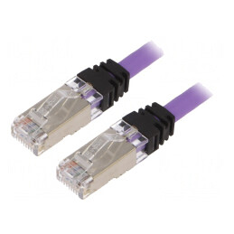 Patch Cord S/FTP 10Gig LSZH Violet 3m | Electronic-mag.ro | Componente Electronice