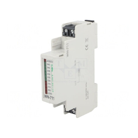 Indicator de tensiune 230VAC IP20 pentru șină DIN WN-711 | Electronic-mag.ro | Componente Electronice