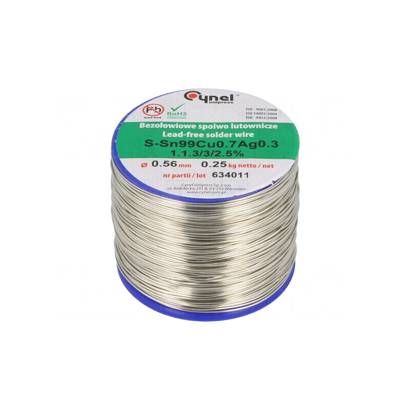 Sârmă de lipit fără plumb 0,56mm 250g | Electronic-mag.ro | Componente Electronice Sârmă de lipit fără plumb 0,56mm 250g | Electronic-mag.ro | Componente Electronice