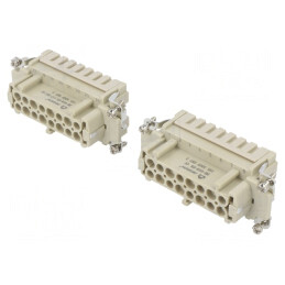 Conector HDC cu 32 Inserturi de Contact Mamă 16A