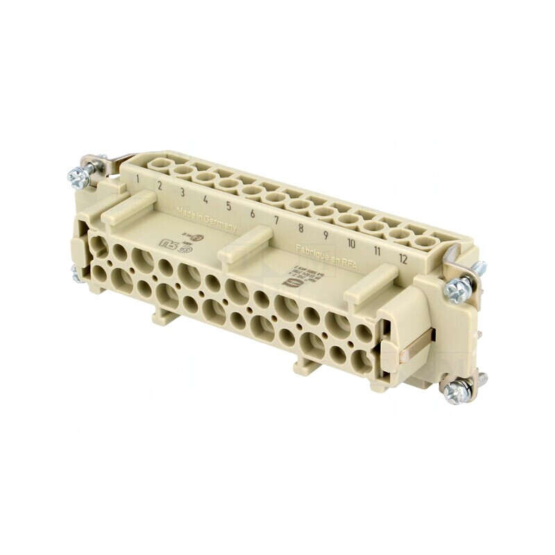 Conector cu inserturi de contact mamă Han E® 24 PE | Electronic-mag.ro | Componente Electronice