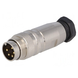 Mufă Conector M16 5-PIN 6A 250V Drept pentru Cablu | Electronic-mag.ro | Componente Electronice