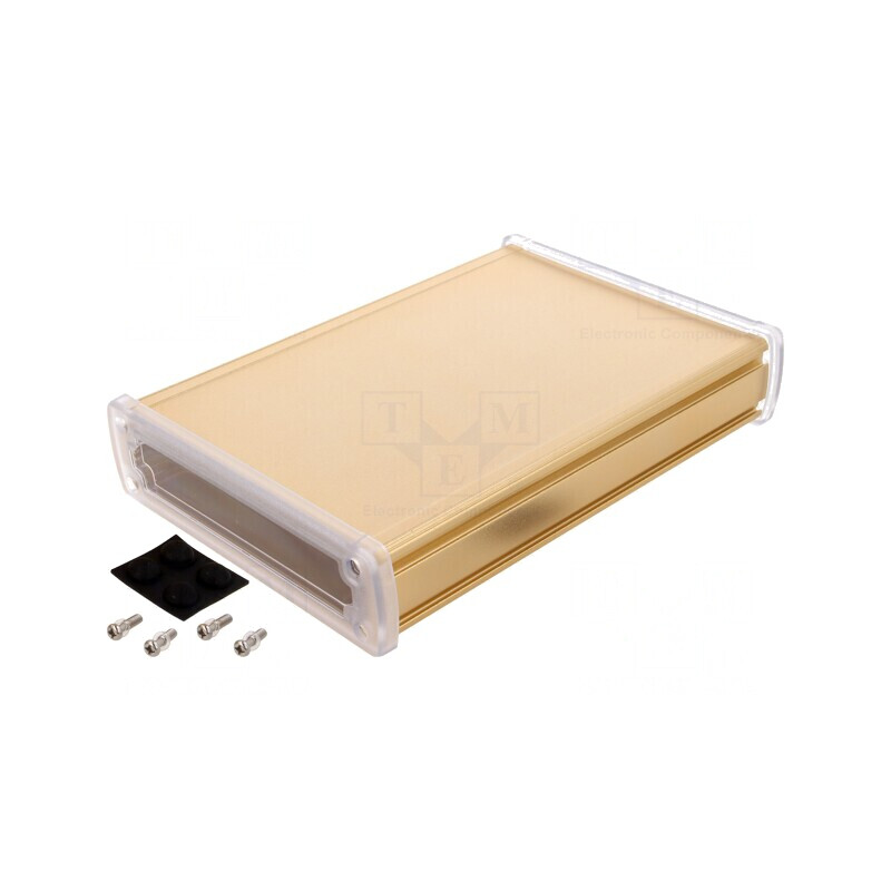 Carcasă Universală Aluminiu Aurit 146.6x209x41.6mm | Electronic-mag.ro | Componente Electronice Carcasă Universală Aluminiu Aurit 146.6x209x41.6mm | Electronic-mag.ro | Componente Electronice