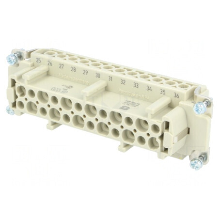 Conector HDC Han E 24 Mamă 24 PE | Electronic-mag.ro | Componente Electronice