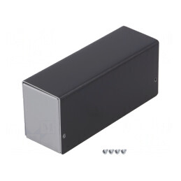 Carcasă aluminiu argintie 53,5mm x 160mm x 69mm | Electronic-mag.ro | Componente Electronice