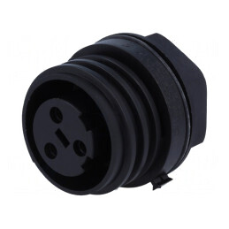 Conector Circular Soclu Mamă 3 PIN Buccaneer 900 Nichelat | Electronic-mag.ro | Componente Electronice