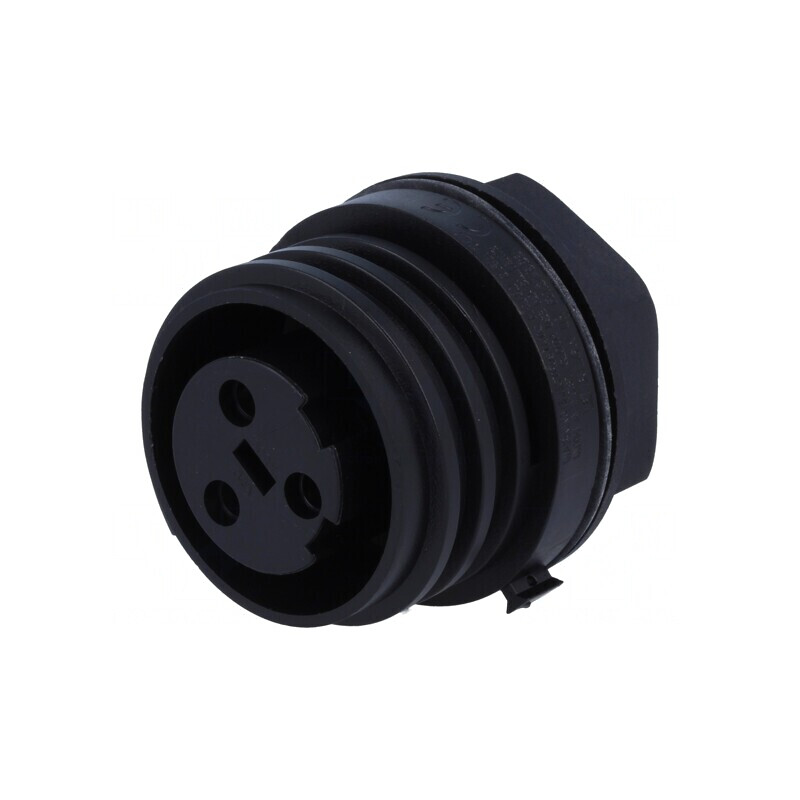 Conector Circular Soclu Mamă 3 PIN Buccaneer 900 Nichelat | Electronic-mag.ro | Componente Electronice