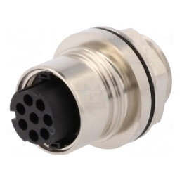 Conector Circular Soclu Mamă 8 PIN 10A Alamă | Electronic-mag.ro | Componente Electronice