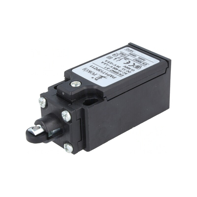 Limitator cursă rolă din plastic Ø10,5mm NO NC 10A | Electronic-mag.ro | Componente Electronice