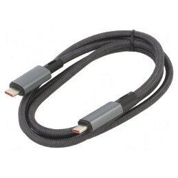 Cablu USB 4.0 USB-C 1m Negru