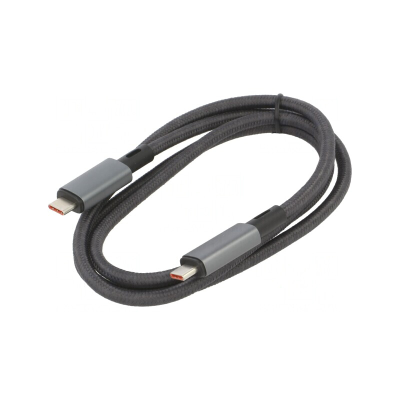 Cablu USB 4.0 USB-C 1m Negru | Electronic-mag.ro | Componente Electronice