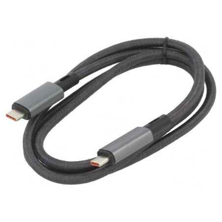 Cablu USB 4.0 USB-C 1m Negru | Electronic-mag.ro | Componente Electronice