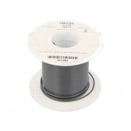 Cablu HookUp Wire 24AWG PVC Gri Întunecat 30,5m