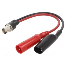 Cablu de măsurare BNC soclu cu clemă crocodil 150V | Electronic-mag.ro | Componente Electronice